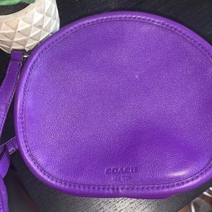 coach legacy purple canteen purse